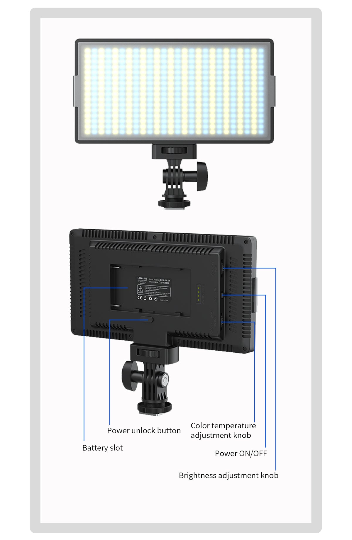Panel light LED-416 Fill Light